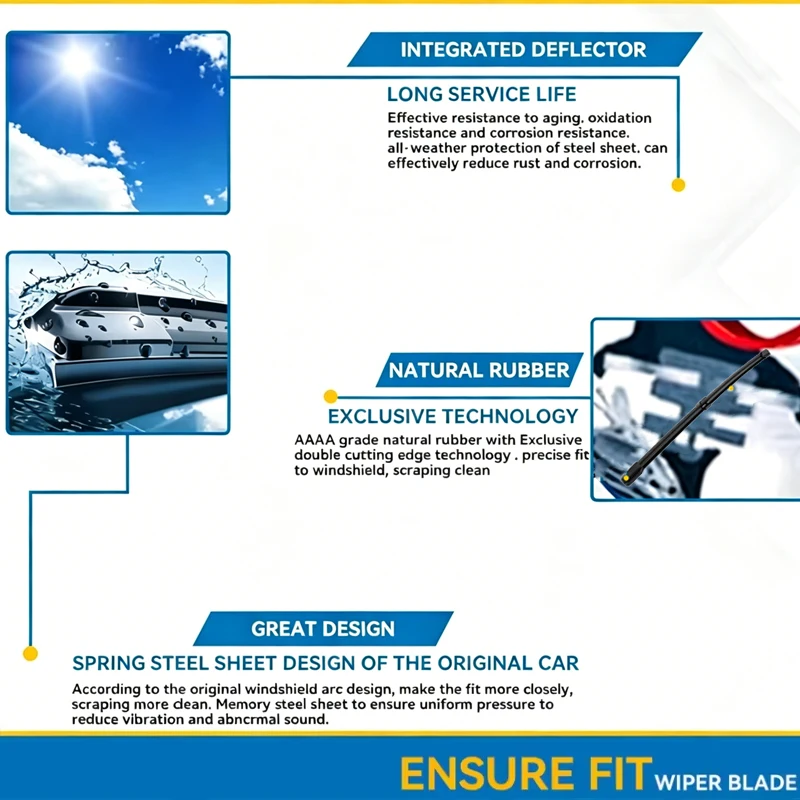 2pcs Wiper Front Wiper Blades  - Car Cleaning Brush ulasan dan harga